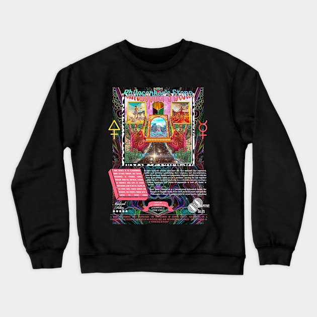 Fantasy alchemy philosophers stone graphic design Crewneck Sweatshirt by 1cosmozach